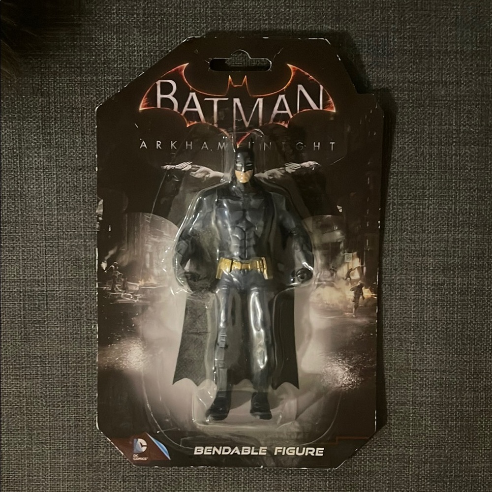 New With Tags Batman Arkham Knight Action Figure - Black and Gold